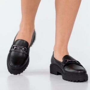 TOP-MODA SLIP-ON WOMEN"S PLATFORM LOAFERS